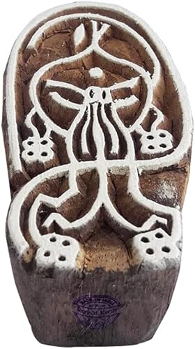 Royal Kraft Sellos de madera DIY tela, textil, arcilla, cerámica, papel, bloques de impresión de henna THRtag005