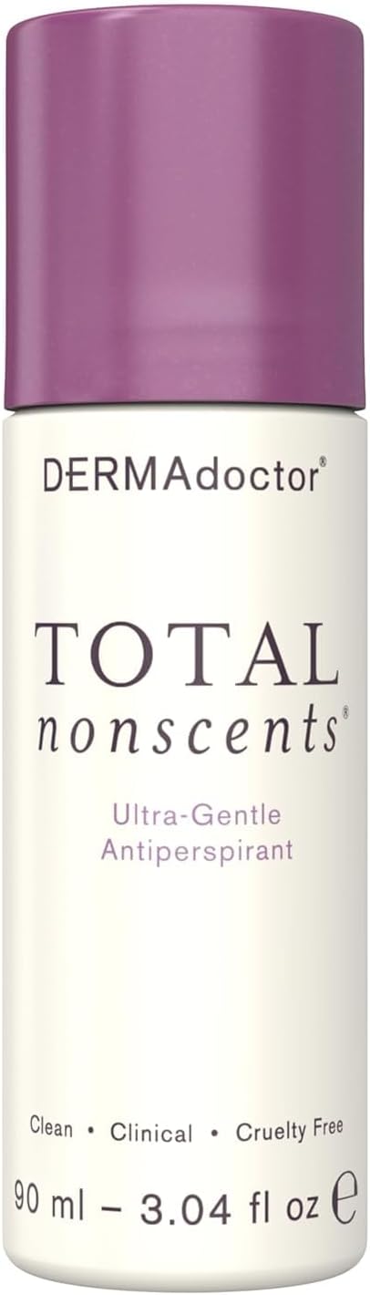 Total Nonscents Ultra-Gentle Fragrance-Free Antiperspirant Roll-On for Sensitive Skin, Long-Lasting Odour Control, No Residue โ 90 ml