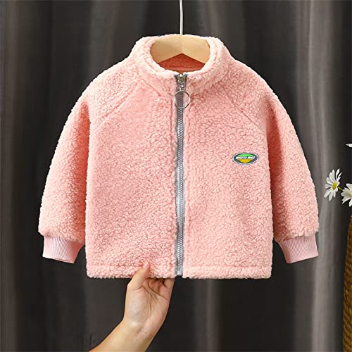 Kids Child Toddler Baby Boys Girls Solid Long Sleeve Patchwork Letter Fleece Winter Coats Jacket Outer Boys2