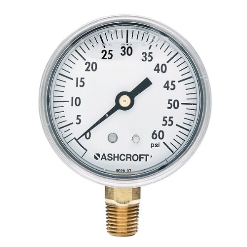 Manomètre 3000 psi Ashcroft jauge de pression à cadran 2,5 pouces pour circuit hydraulique