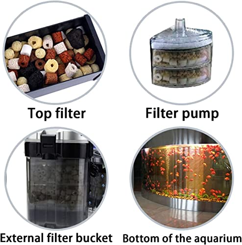 Image of VAYINATO Family Portrait Mixed Bio Filter Media with Net Bag, 500G for Ponds, Aquarium Fish Tank Filter by Petzlifeworld