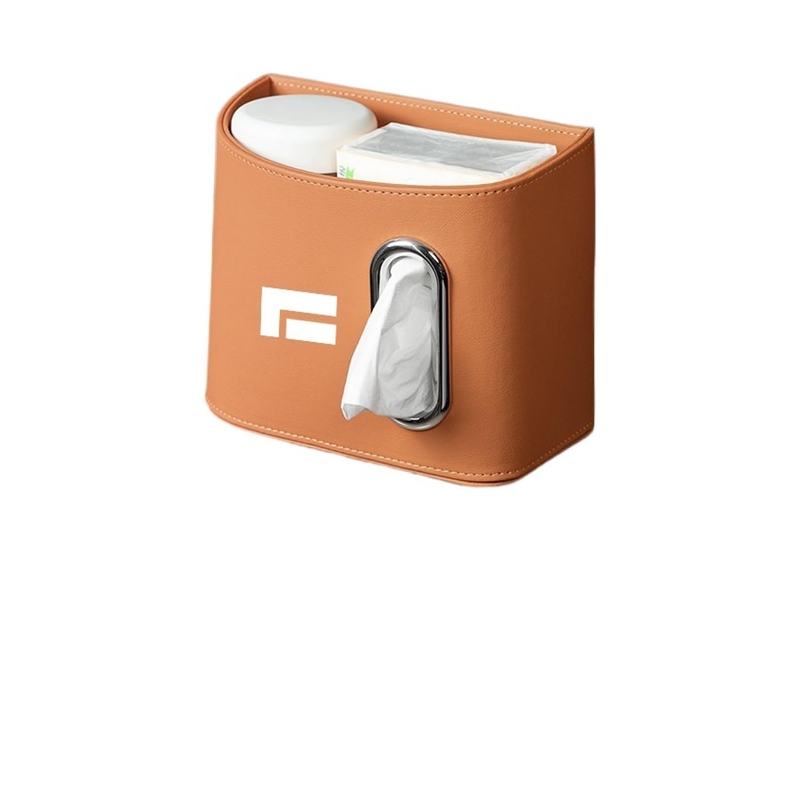 1PCS Rox Car Tissue Box Trash Can Hanging Paper Storage Automobile Supplies(F 2PCS)
