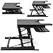 Best Choice Products 36in Standing Desk, Height Adjustable 2-Tier Desk Converter, Sit to Stand Computer Monitor Riser, Ergonomic Workstation, Black