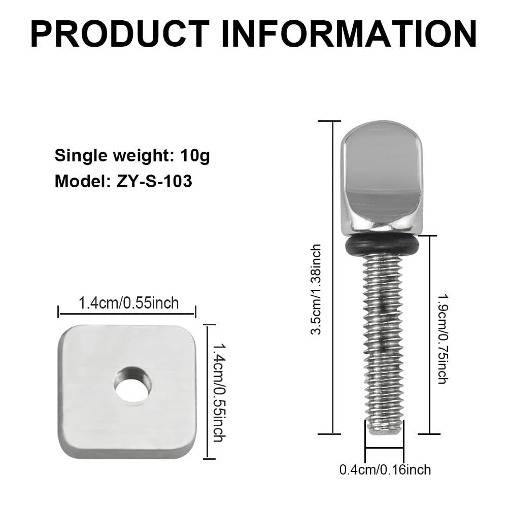 Tornillo De Tabla De Surf, Tornillo De Aleta De Acero Inoxidable, Tornillos De Aleta De Tabla Larga De Tabla De Surf, para Tablas De Surf, Tablas Largas Y Tablas De Remo De Pie, 3 Piezas