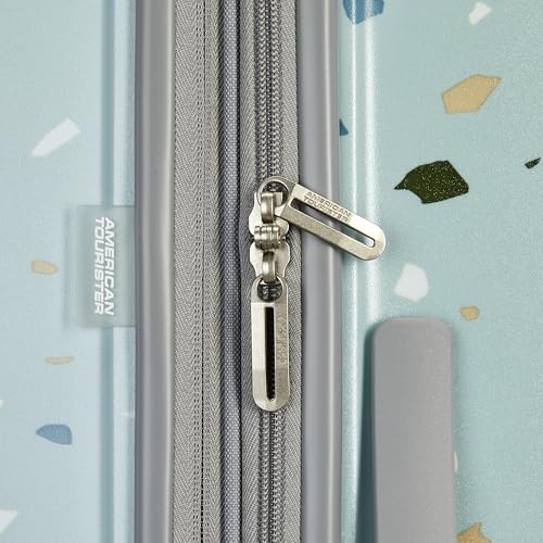 Image of American Tourister Moonlight Hardside Expandable Luggage with Spinner Wheels, Blue Terazzo, 2-Piece Set (20 /28)