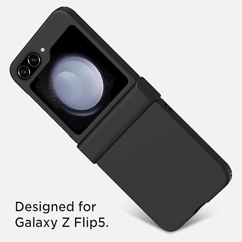 Miniatura 2 de Miimall Funda a prueba de golpes para Samsung Galaxy Z Flip 5 con protección de bisagra, parachoques de PC líquido sedoso, plegado libre ultrafino,