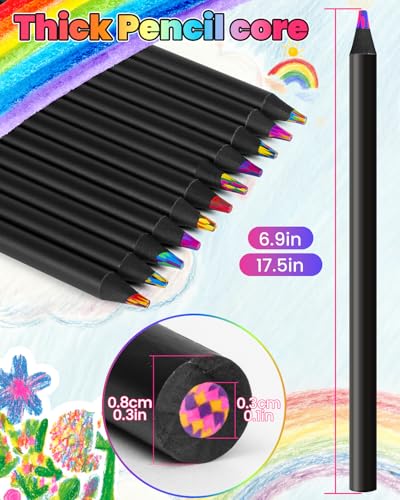 12 Rainbow Colored Pencils for $4.49 - Easter Art Supplies for Kids