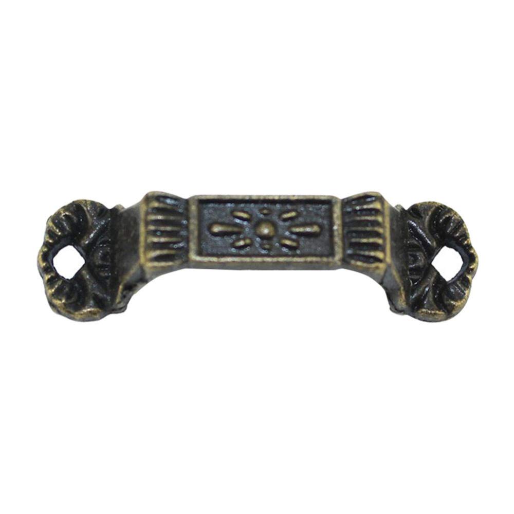 STNYANXD Antique Cabinet Drawer Handles 5Pcs Bronze Decorative Pull Knobs for Wood Jewelry Box Furniture Dresser 37x10mm(40x11mm)