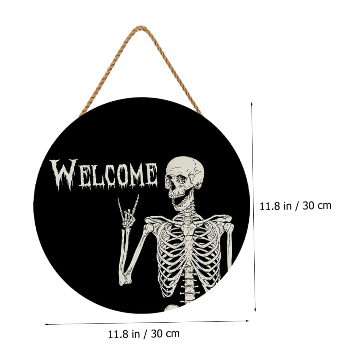 IMIKEYA Lot De 5 Pendentifs Décoratifs en Bois pour Porte Dentrée 30 5 X 35 6 Cm Décoration Festive pour Halloween