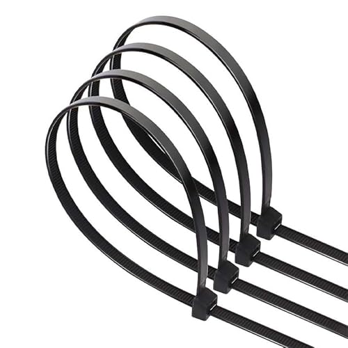 Patapalooza Black Nylon Cable Ties 7.2 X 450Mm 20 Pack Designed For: Cable Ties, Organizing Installations And Securing Items