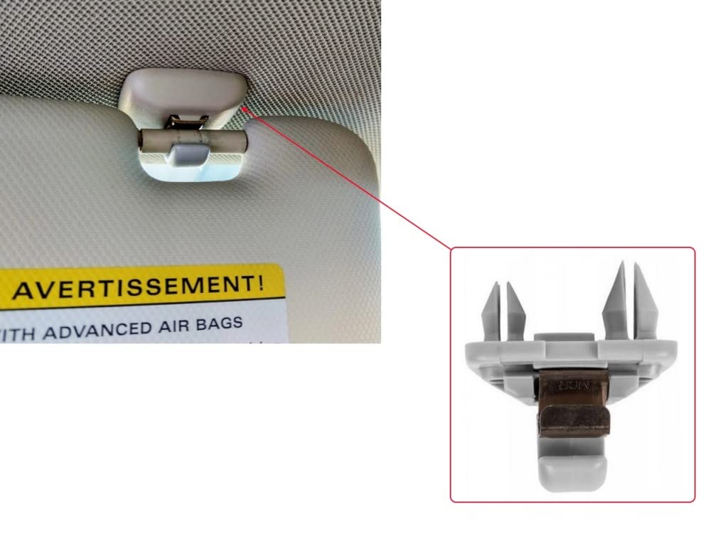 2x Halter Sonnenblenden Clips Befestigung Kappe Grau Für Audi A1 A3 A4 Seat Exeo