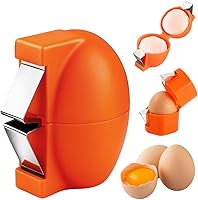 Vista 1 de 2026 New Egg Shell Opener, Stainless Steel Egg Cracker Tool, Multifunctional Eggs Separator for Raw and Hard Boiled Eggs Peeler Shell Remover
