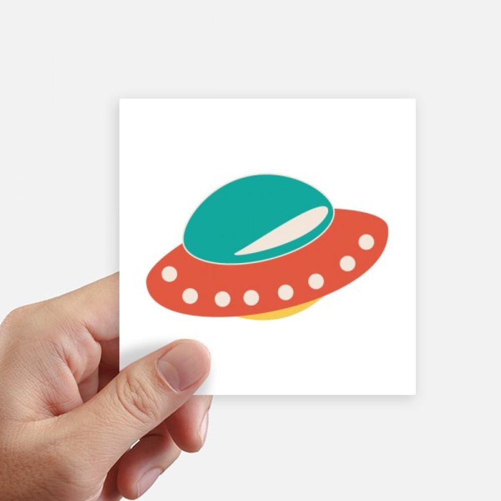 Autocollant carré ufo alien pour rompre la monotonie d'un ordinateur portable ou d'une moto