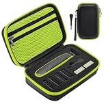 AOGOE Case for Philips O Blade QP2630, QP2520, QP2620, QP2724, QP6550, Portable Trimmer Shaver Protection, Travel Organizer Carrying Bag for O Blade, Electric Face Body Trimmer Travel Case, Black
