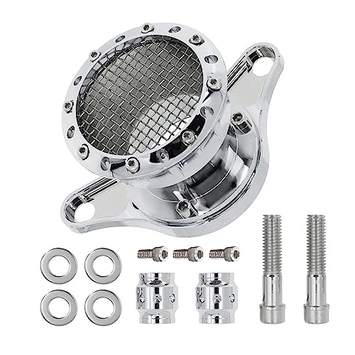 Filtre à air de moto finition chrome argent pour Sportster Iron 883 et 48