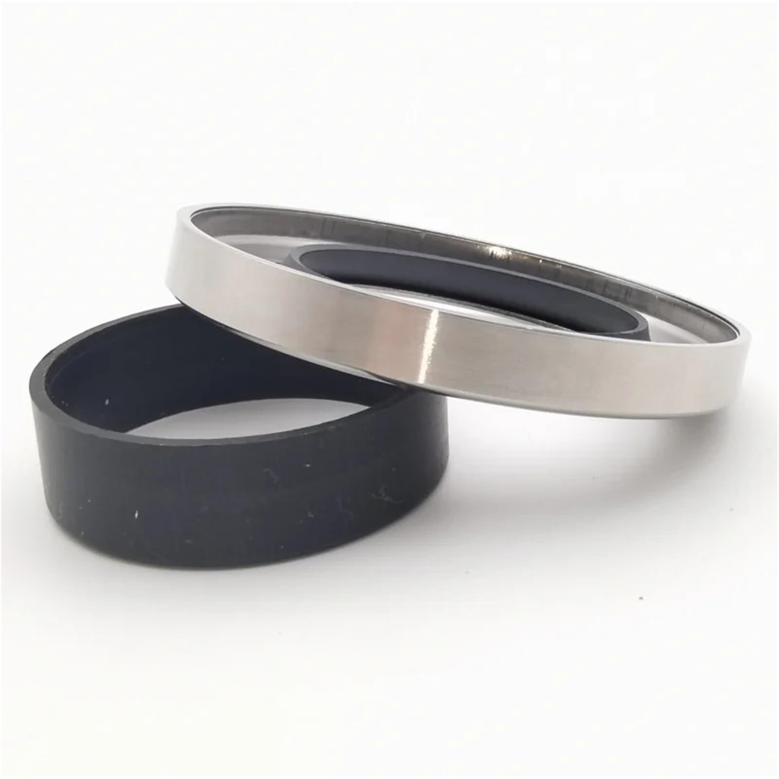 UWUKCJOKQ 1pcs ID:40Double Lip Stainless Steel Oil Resistant Seal PTFE 40 * 50/52/55/56/58/60/62/65/68/70/72 7/8/9/10/12mm(55 * 78 * 8)