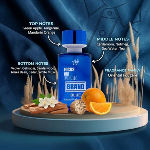 Image of HP Brand Blue Apparel Perfume Spray, 100 ml, Unisex Aromatic Fougere Fragrance