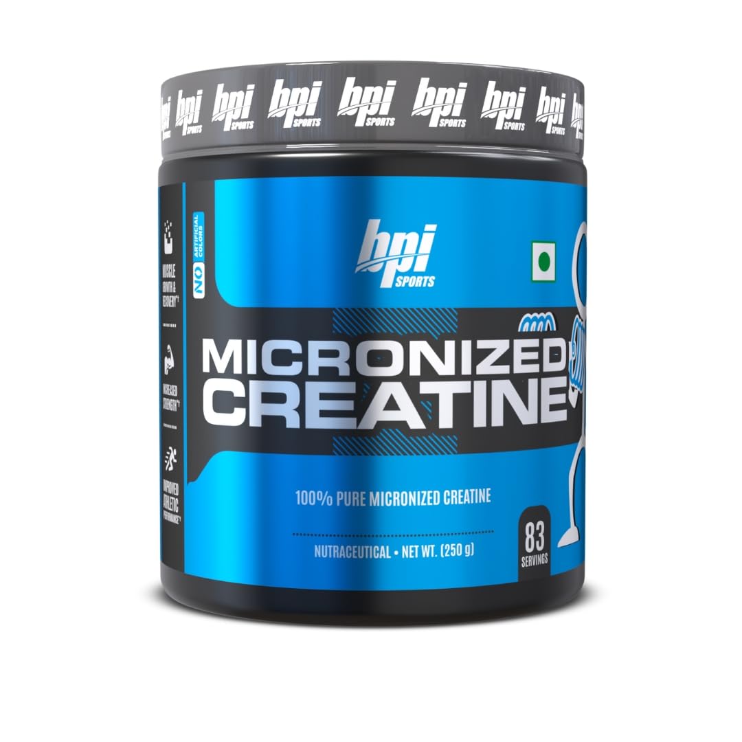 BPI Sports Micronized Creatine-250 Gm-83 Servings-Unflavoured - Powder