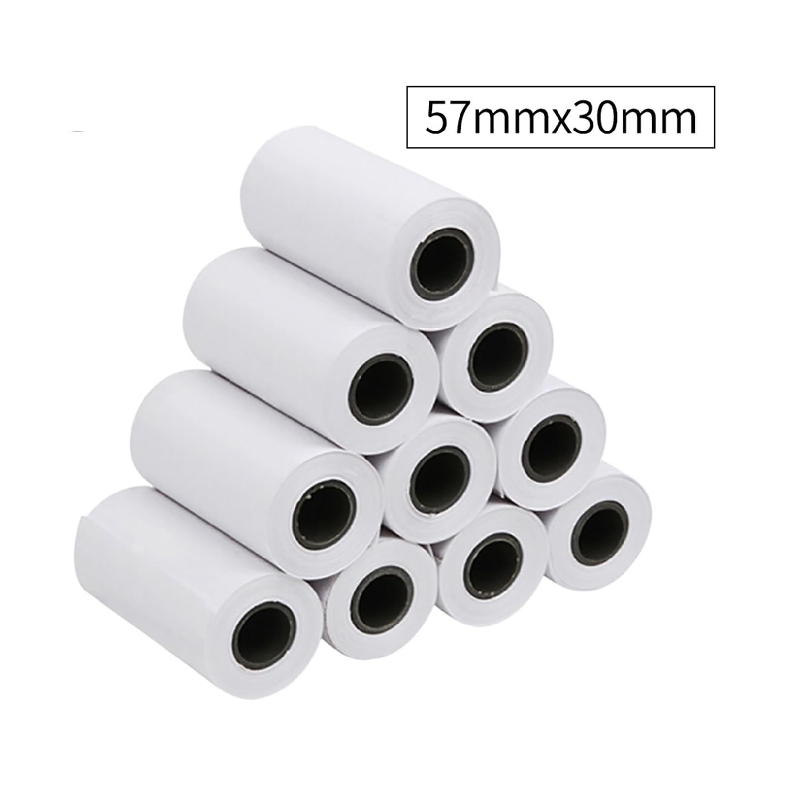Thermo-Fotopapier 57 x 30 mm, 10 Rollen | For Mini-Taschendrucker und Registrierkassen
