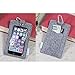 Tainada Multi-Purpose Smartphone Felt Sleeve Pouch Case with Clear View Window Touch Screen and Card Holder for iPhone 11/12 Pro Max, Samsung Galaxy S20+, Note 20 (Gray)