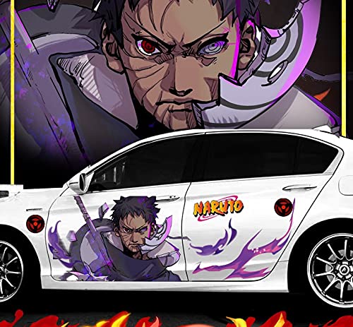Dmxiezib Body Sticker, Uchiha Obito Waterproof Personalized Car Sticker, Scratch-Resistant Anime Sti