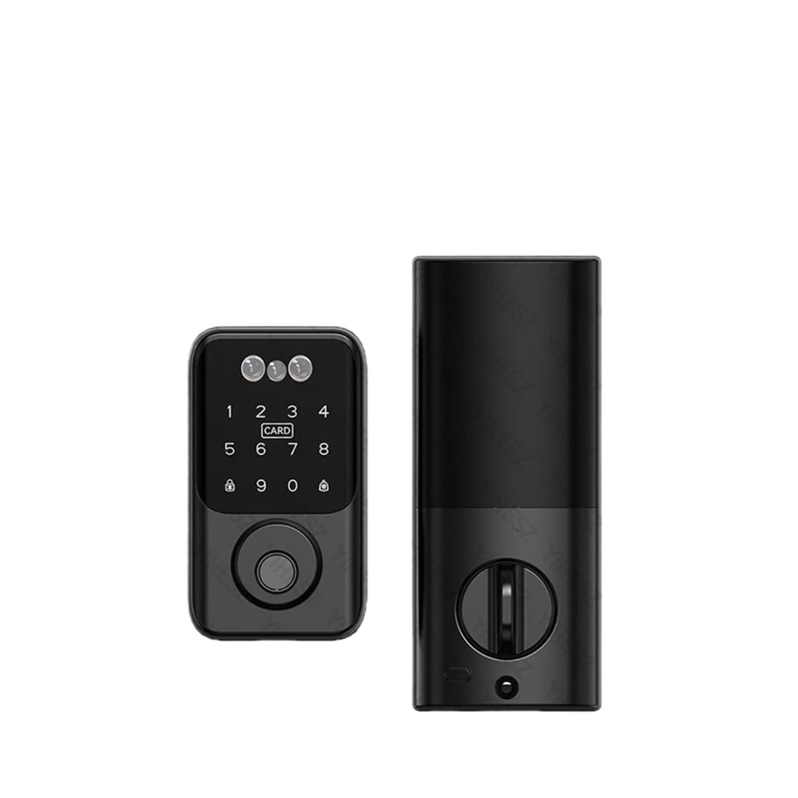 Oshpmbdlyfj Facial Recognition Tuya Ble Digital Electronic Smart Deadbolt Fingerprint Door Lock Password Card Key Unlock Keyless Entry For Smart Home(Facial Recognition)