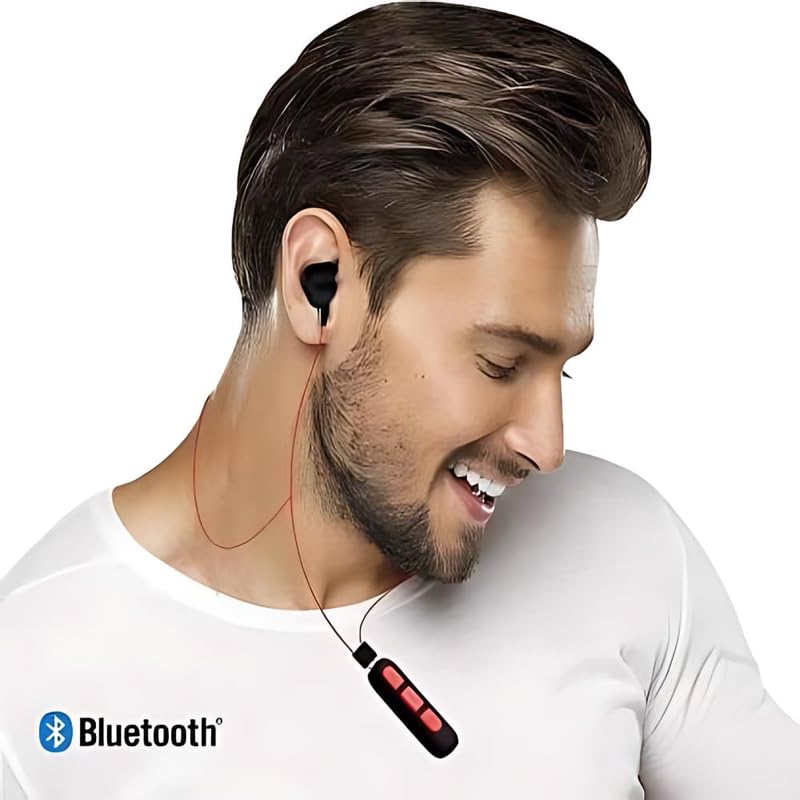 Image of Elevea 𝟏𝟓 𝐘𝐞𝐚𝐫𝐬 𝐆𝐮𝐚𝐫𝐚𝐧𝐭𝐞𝐞 Bluetooth Neckband with Strong Magnet, Deep Bass Sound, Crystal Clear Music and Calls, Flexible Neck Design, Fast Pairing for Gym, Work, Travel and Daily Use