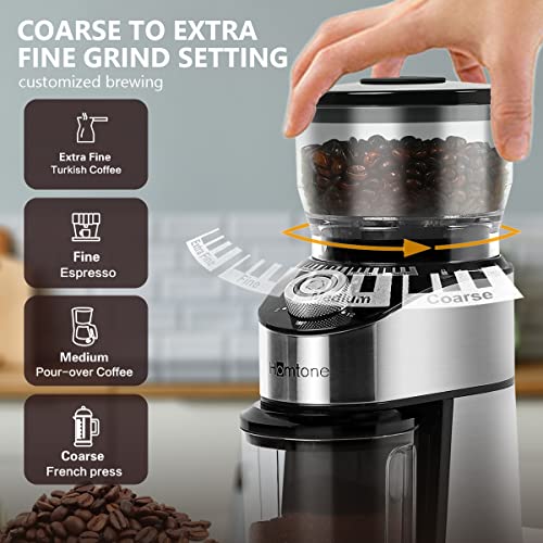 Homtone Touch Screen Espresso Machine And Espresso Grinder Bundle #TOP4