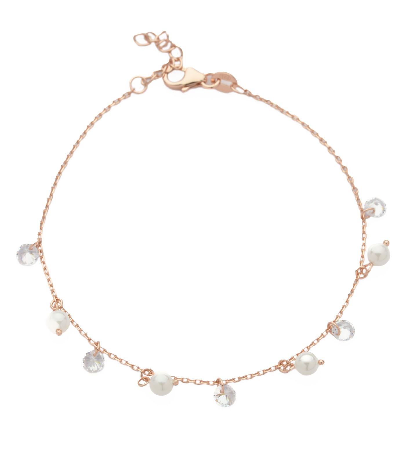 Gargi by P.N. Gadgil and Sons | 925 Sterling Silver | Diamond & Pearl Charm Bracelet | Adjustable | Gift for Women and Girls | With Hallmark & 925 Stamp (B0CX9DMK2L) Amazon Price History, Amazon Price Tracker