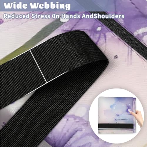 Mystical Dandelion Extra Large Moving Bags Heavy Duty Storage Bags Graffiti Dandelion Cloth Wrap Around Handles Double Zipper Reusable Convenient Foldable Storage Tote for Travel Camping Space Save4