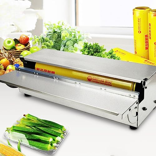Dispensador de film transparente con cuchilla de acero inoxidable y sistema deslizante