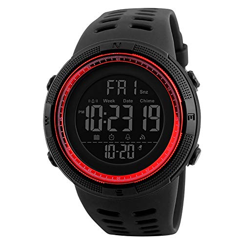 Harddo digitale horloge voor heren, waterdicht, stappenteller, sportherinnering, elektronische horloge voor outdoor-sporten, studentenhorloge