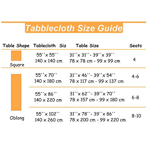 Gravan Bohemian Tablecloth For Rectangle Tables Heavyweight Cotton Linen Boho Style Table Cover For Kitchen Dinning Tabletop Decoration #TOP6