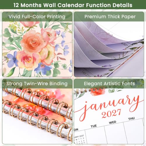 Image of 2027 Calendar - 2027 Wall Calendar, Jan. 2027 - Dec. 2027, 11.5 inch x 29.3 inch
