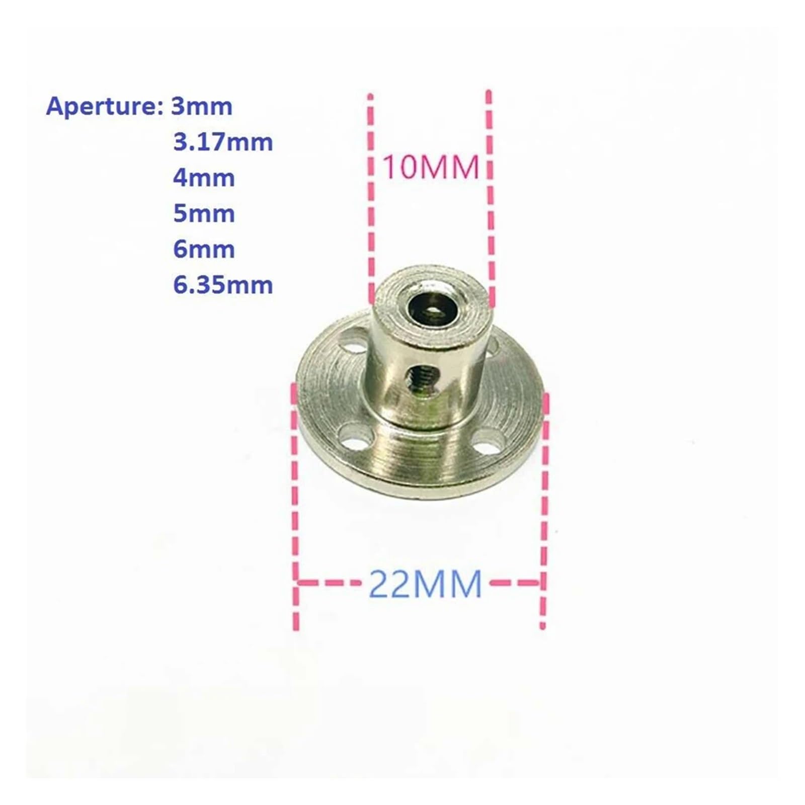 3mm 14mm Starre Flansch Motorwelle Führung Wellenkupplung Starre Kupplung Motor