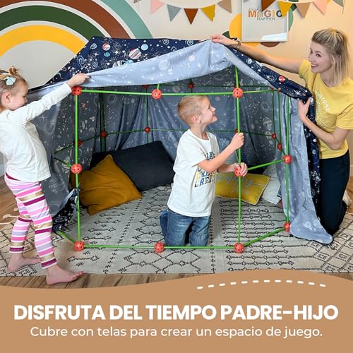 Juego de construcción de fortaleza Tiny Land, el regalo ideal para niños de 5 a 8 años 6