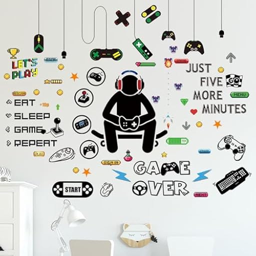 Decoración gamer pegatinas pared PVC juego mando iconos 6 unidades adhesivos pared removibles lavables negro ideal dormitorio salón habitación niños | Ya disponible en tu tienda friki favorita! En mundofriki.es! Decoración gamer pegatinas pared PVC juego mando iconos 6 unidades adhesivos pared removibles lavables negro ideal dormitorio salón habitación niños | Ya disponible en tu tienda friki favorita! En mundofriki.es!