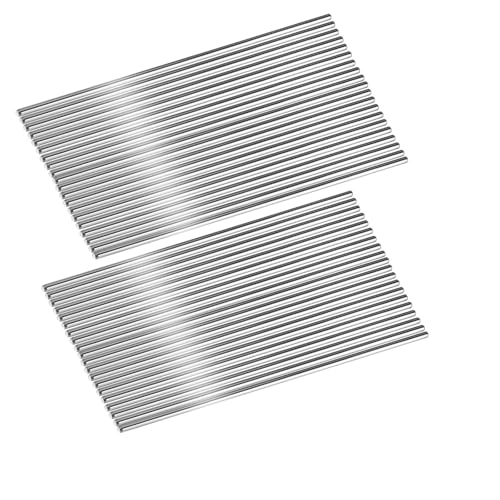 50pcs Stainless Steel Rod Pins for Blocking Crochet,3mm for 4-inch Length,Blocking Board Pegs with Polished Surface,Ideal for Knitting and Crocheting Supplies (50)