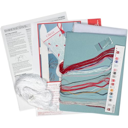 image for Dimensions Counted Cross Stitch 'Snow Bears' Personalized Christmas St