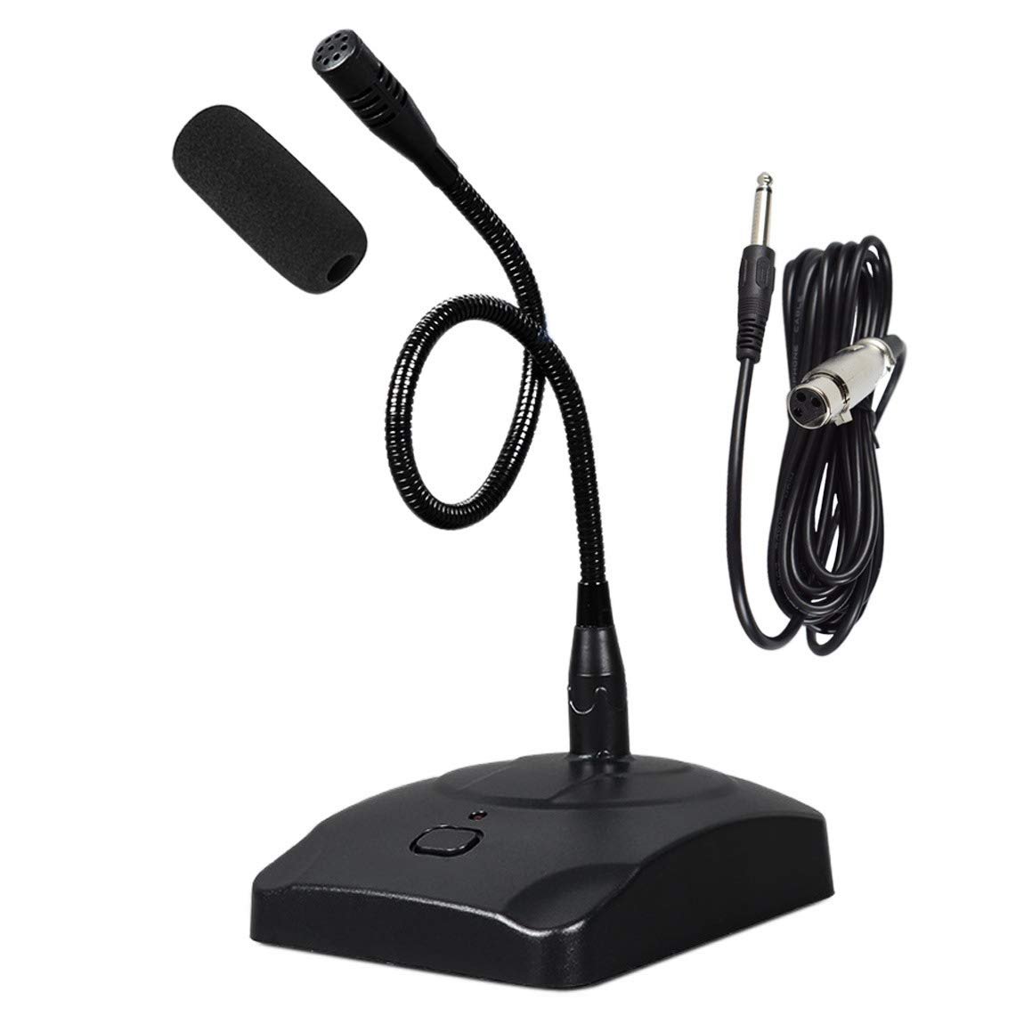 コンデンサーマイク XLR接続 約5メートル Amazon.co.jp: 放送用の会議用マイク【コードの長さ約 5m XLR-1