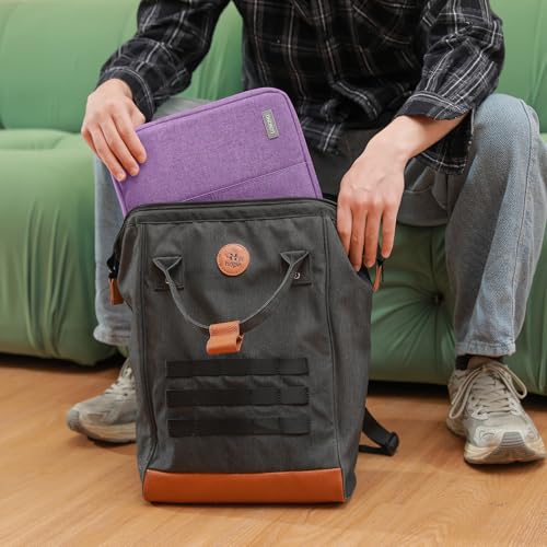 Image of Portable Monitor Case 15.6 Inch for Most 16.1 /15.6 inch Portable Monitor | Protective Carrying Sleeve for Travel, Business, Portable Laptop Display Bag with Water Resistant, Accessory Pocket, Purple