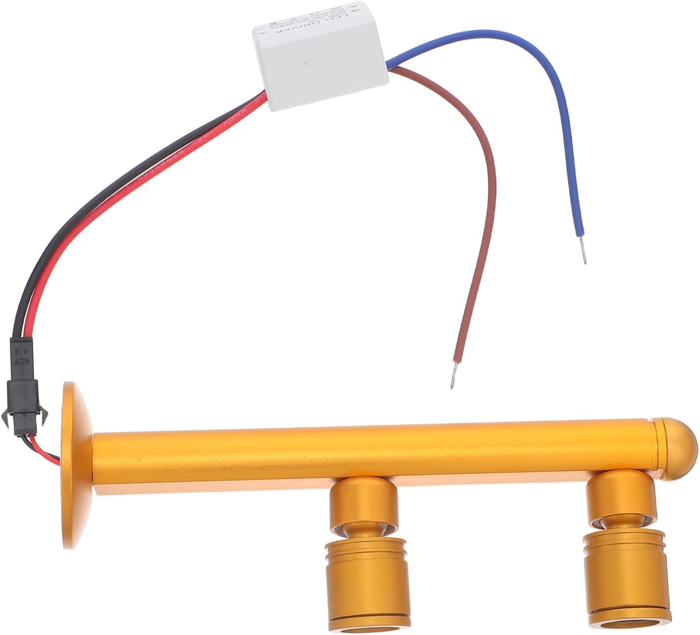 PRETYZOOM Jewelry Showcase Spotlight Golden Aluminum Mini LED Display Light | High-brightness Focus, Stable Illumination, Extended Lifespan, Reduces Visual Fatigue for Shop Display Cases