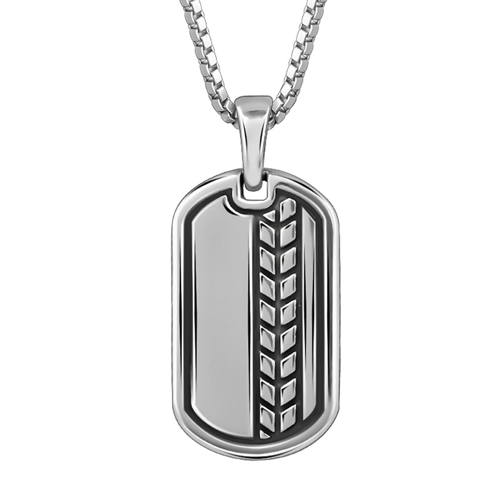 925 Oxidised Silver Everlasting Pendant With Box Chain| Necklace to Gift for Men & Boys| With Certificate of Authenticity and 925 Stamp | 6 Months Warranty-image-44