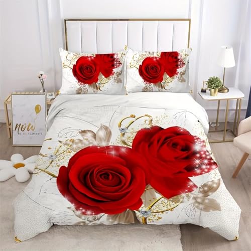 Housse de couette rose tendance en literie douce haute qualité - 3