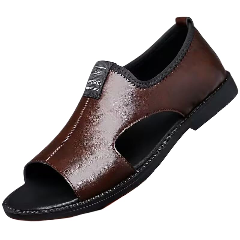 Hhhchpm A Pair of Summer Sandals, Trendy Open Toed Loafers, Beach Vacation，Great for Driving and Walking