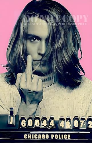 Póster de Johnny Depp Mugshot: dale un estilo cinéfilo y retro a tu habitación