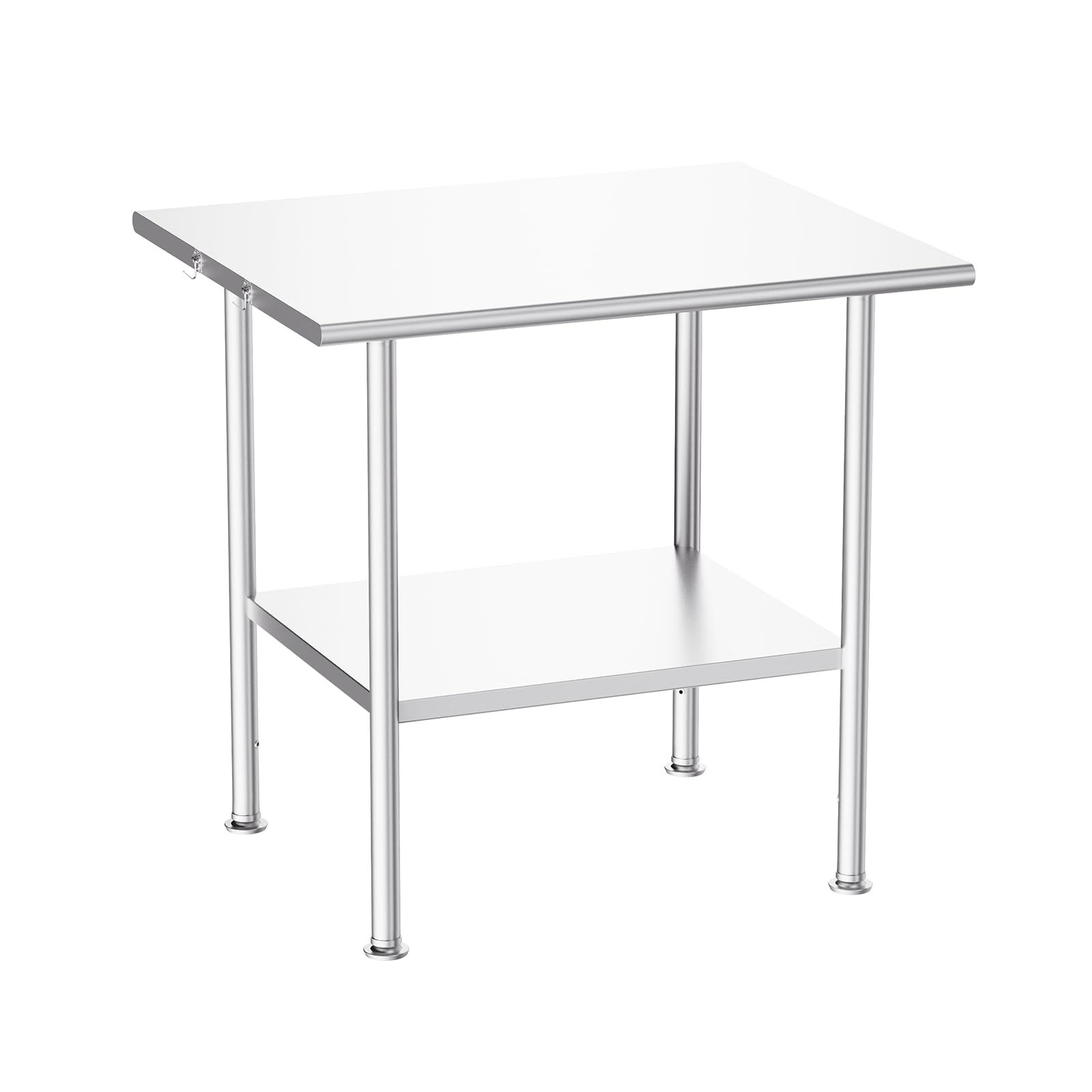 Atelicf NSF Stainless Steel Prep Table 30X36 inch, Rounded Flat Top