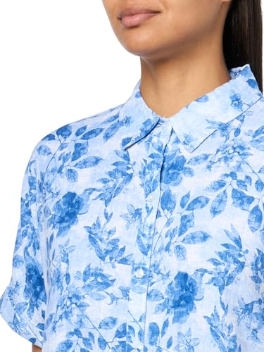 Image of Gloria Vanderbilt Women's Daisy Short Sleeve High-Low Button Down Shirt Standard
