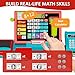 HYES Kids Cash Register Toy Playset with Real Calculator, Toddler Pretend Play Store incl Scanner/Credit Card/Play Money/Conveyor/Food Toys, Learning Toys Gifts for Boys Ages 4-8 8-12, Red