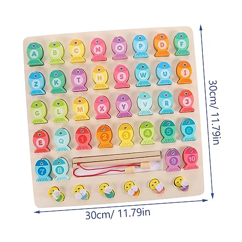 Toyvian 1 Conjunto De Jogo De Pesca De Brinquedo Para Crianças Placa De Pesca Placa De Jogo De Pesca